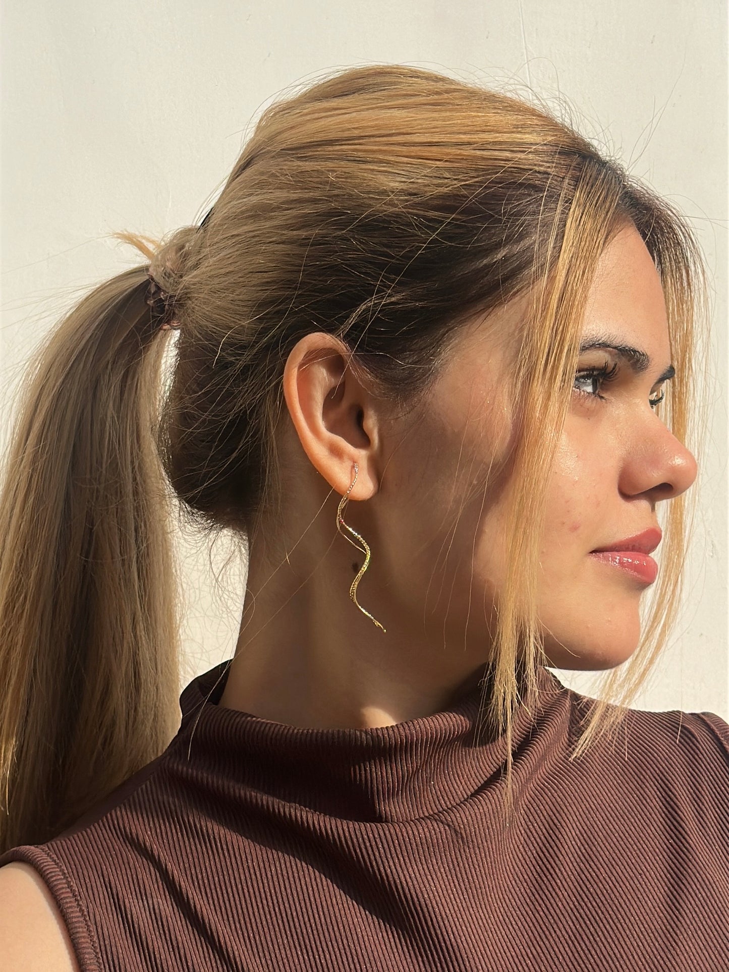 Golden Wave Drops Earpiece
