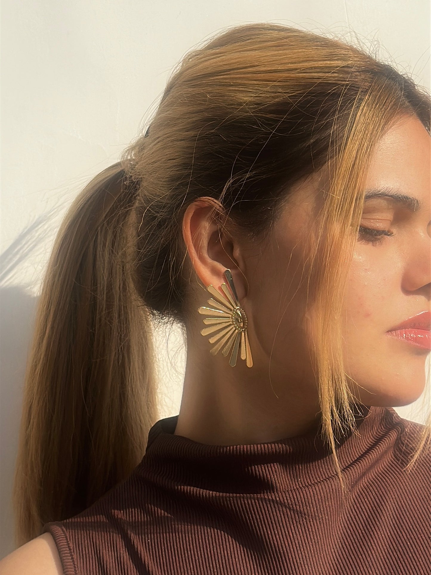 Golden Sunrays Earpiece