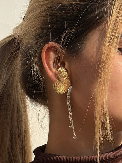 Golden Butterfly Earpiece
