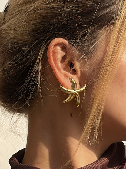 Golden Starfish Earpiece